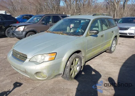 2006 Subaru Outback 2.5I from USA, damaged, VIN 4S4BP61C167345811